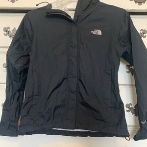 Women’s size small black North Face rain jacket